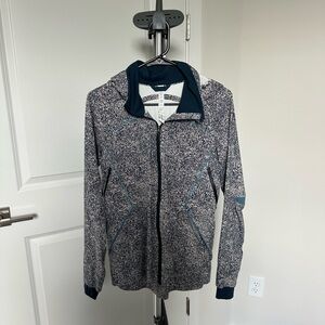 LULULEMON | Speckled Rain Jacket in Light Pink and Navy